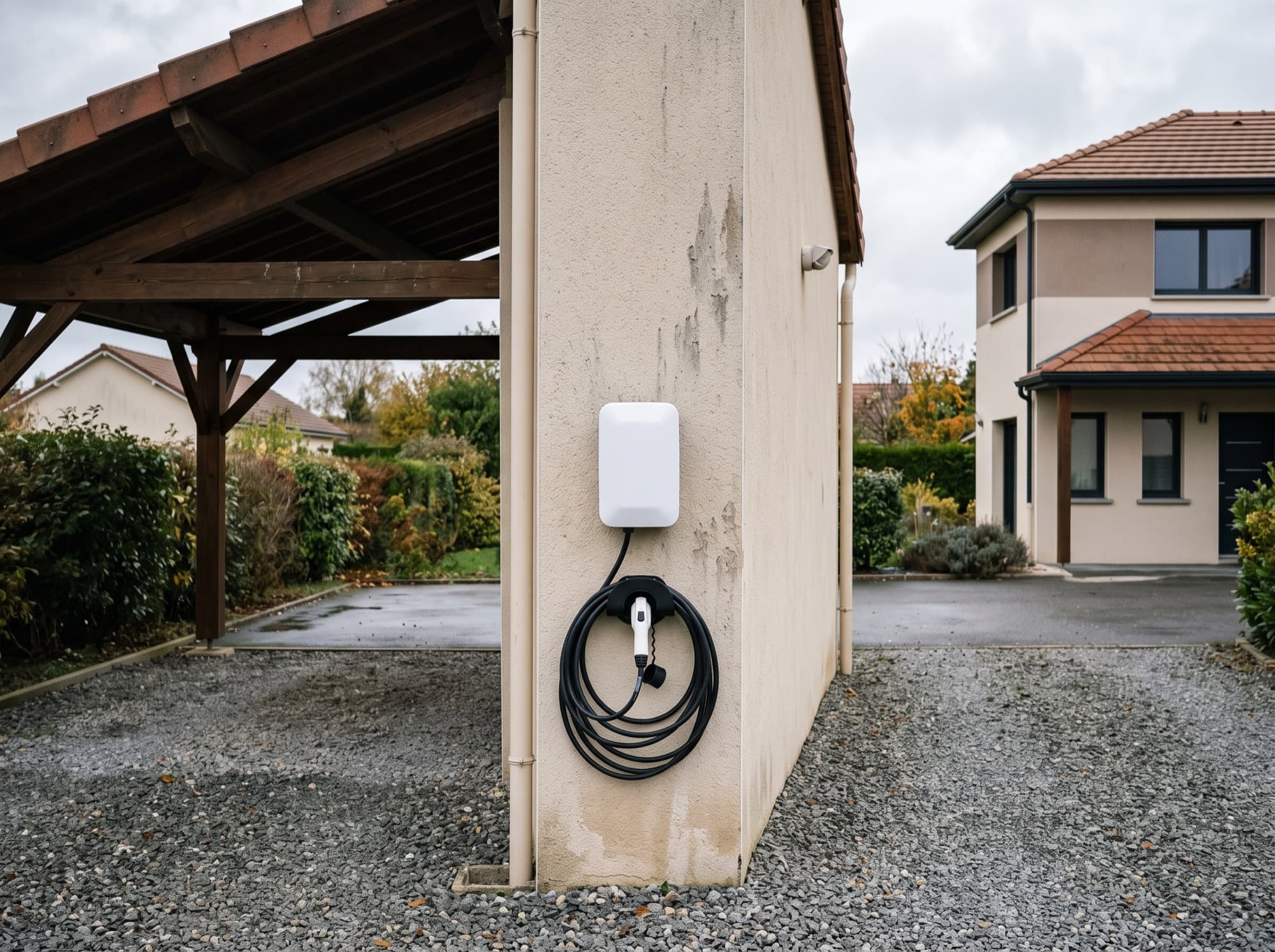 Borne de recharge murale pour véhicule électrique
